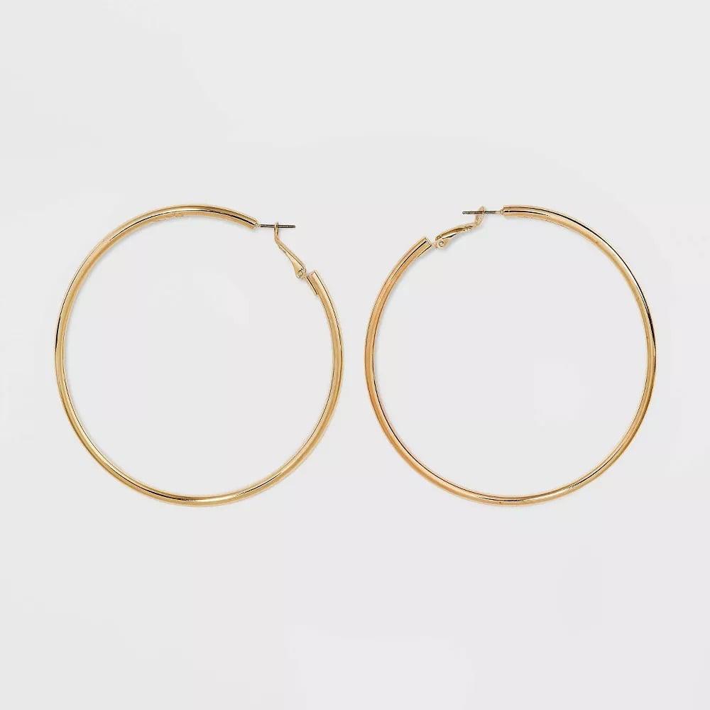 Tubular Hoop Earrings - A New Day Gold 5$